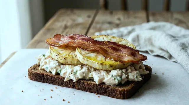 Kylling med saltbagt selleri og bacon