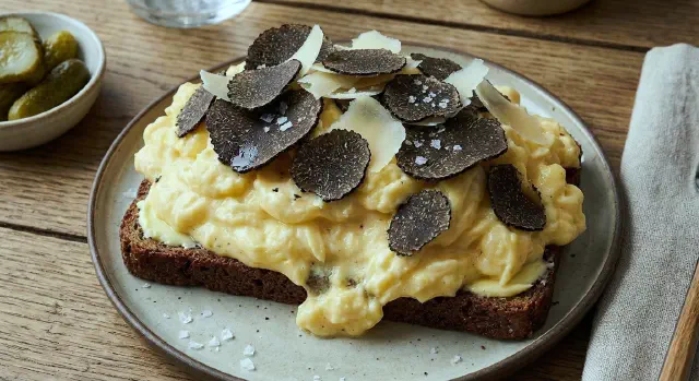 Røræg med trøffel og parmesan