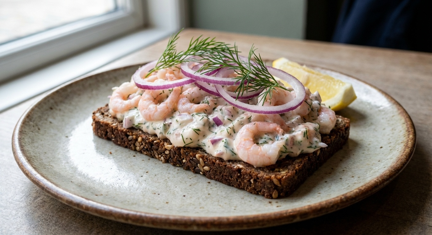 Skagensalat med rejer og dild