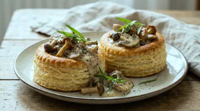 Tarteletter med svampe og estragon