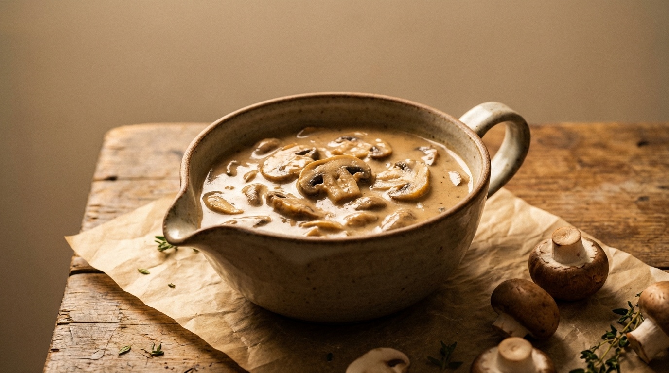 Sos Pieczarkowy (Polsk Champignonsauce)