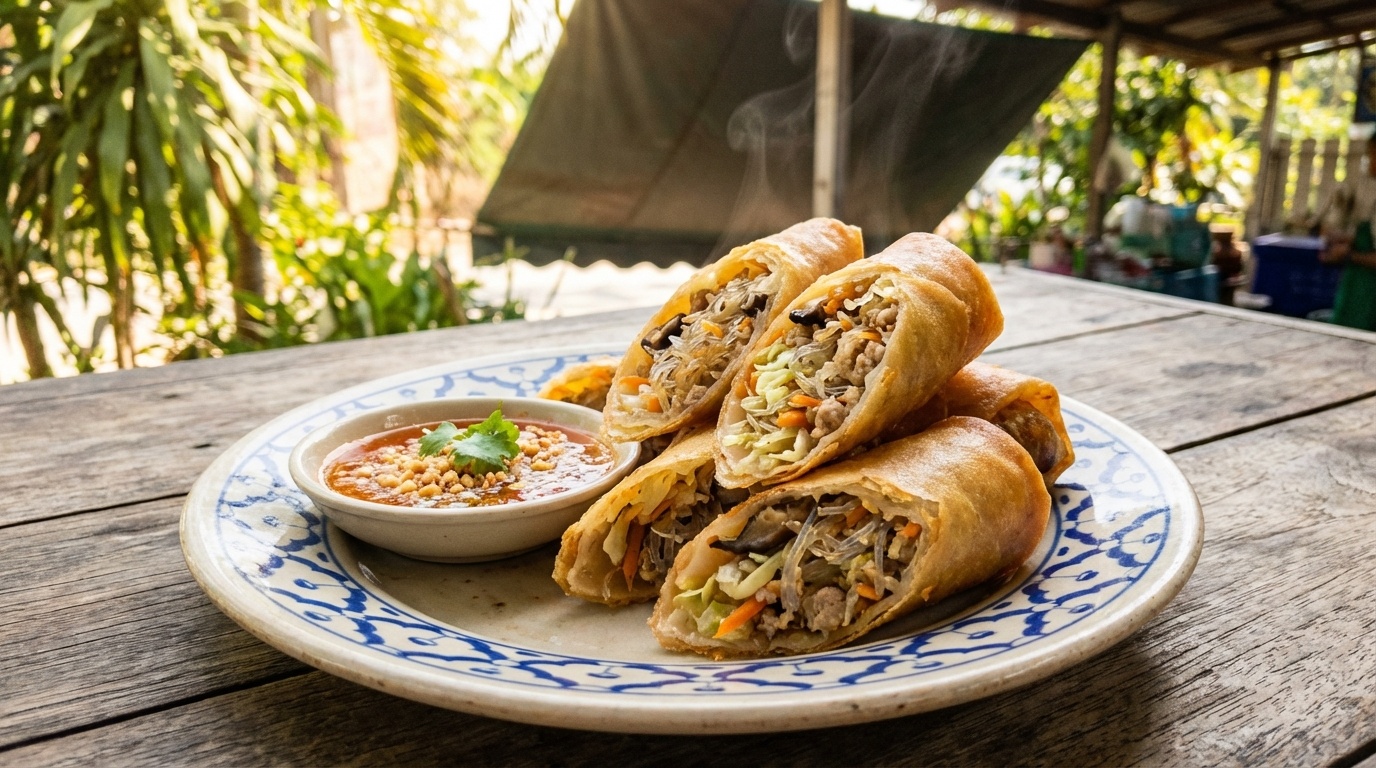 Sprøde forårsruller (Paw Pia Tod)