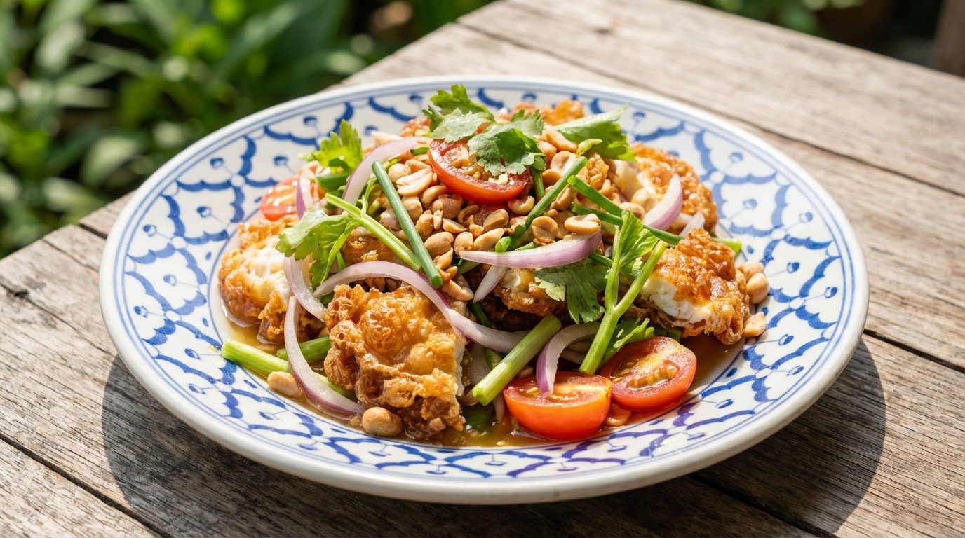 Stegt æggesalat (Yum Kai Dao)