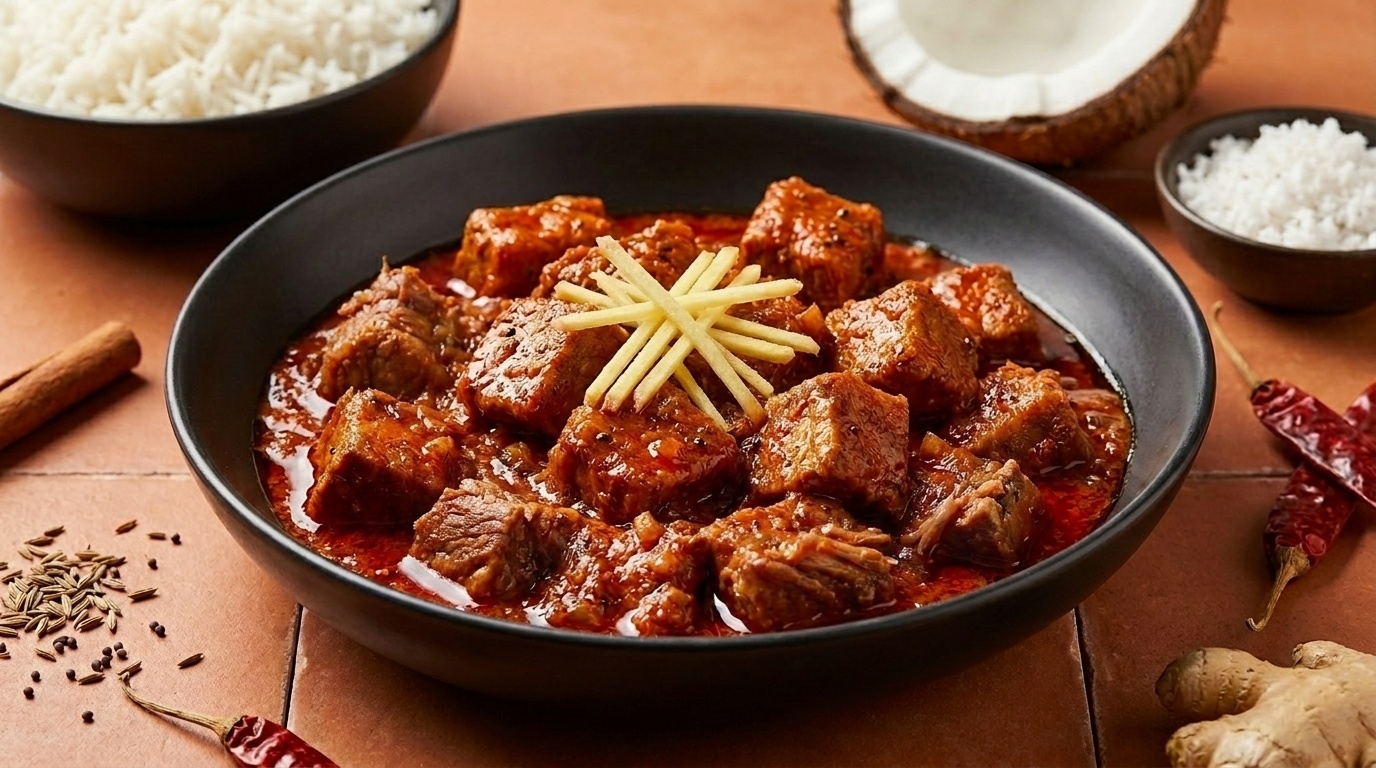 Svinekød vindaloo