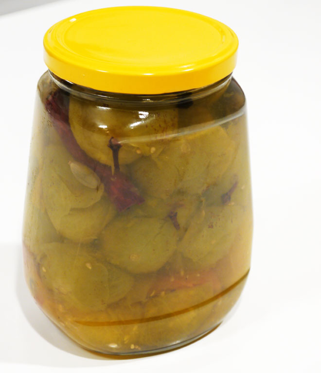 Syltede grønne tomater