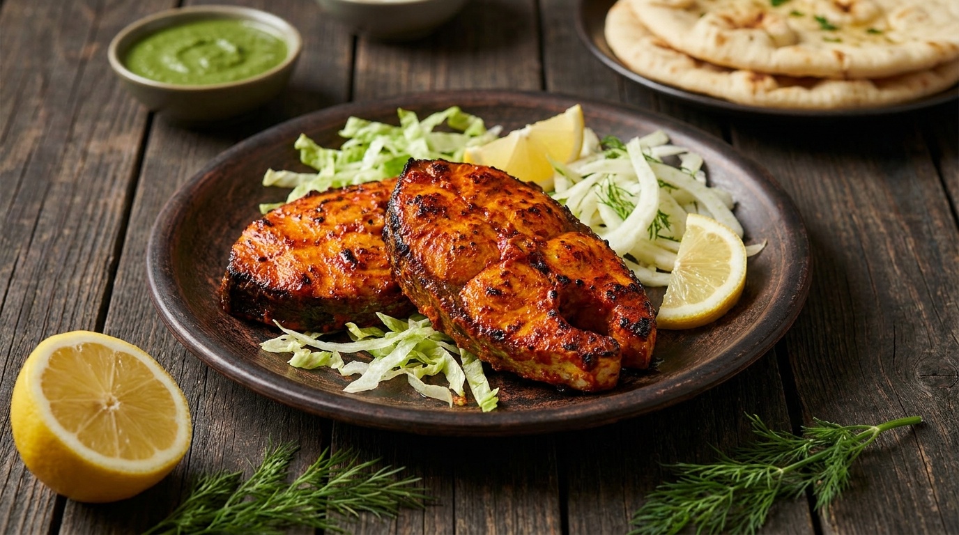 Tandoori-fisk