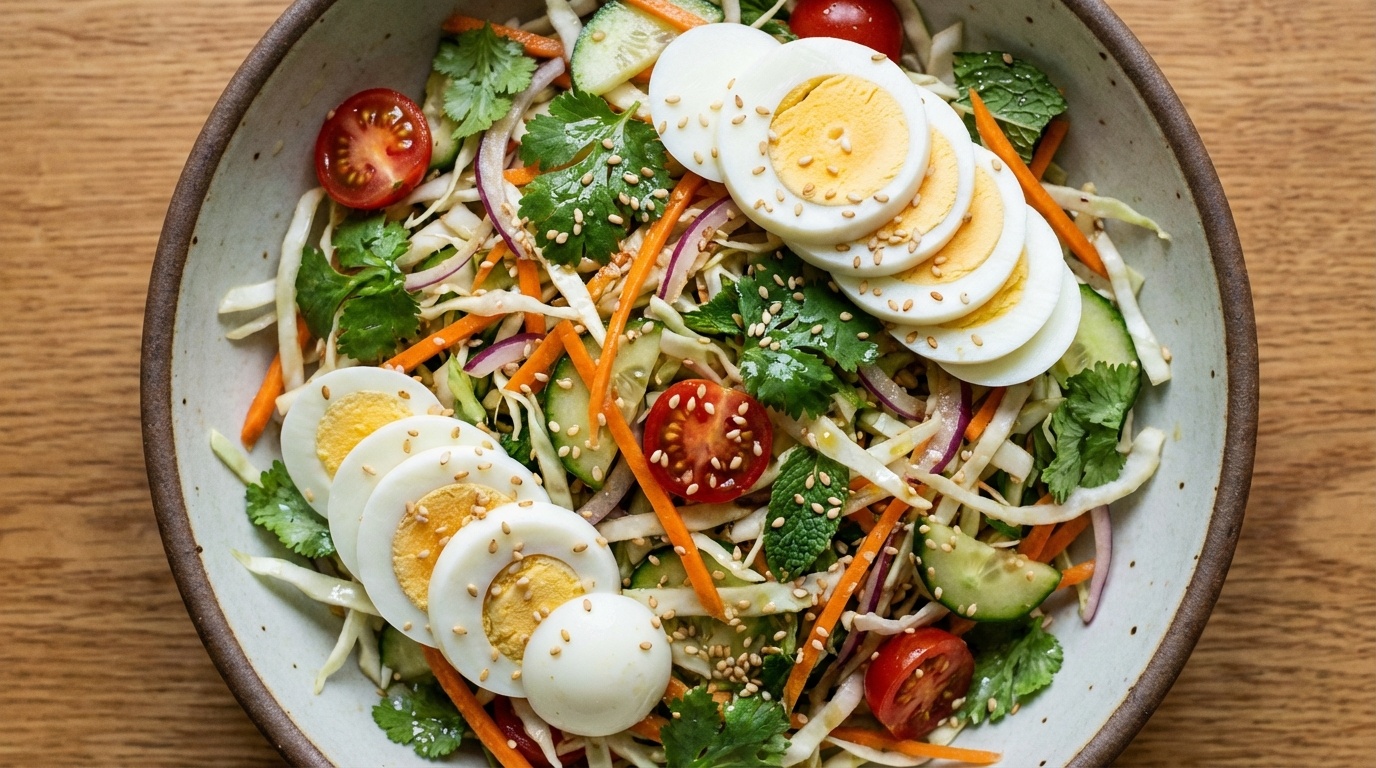 Vietnamesisk Kålsalat med Eddikedressing