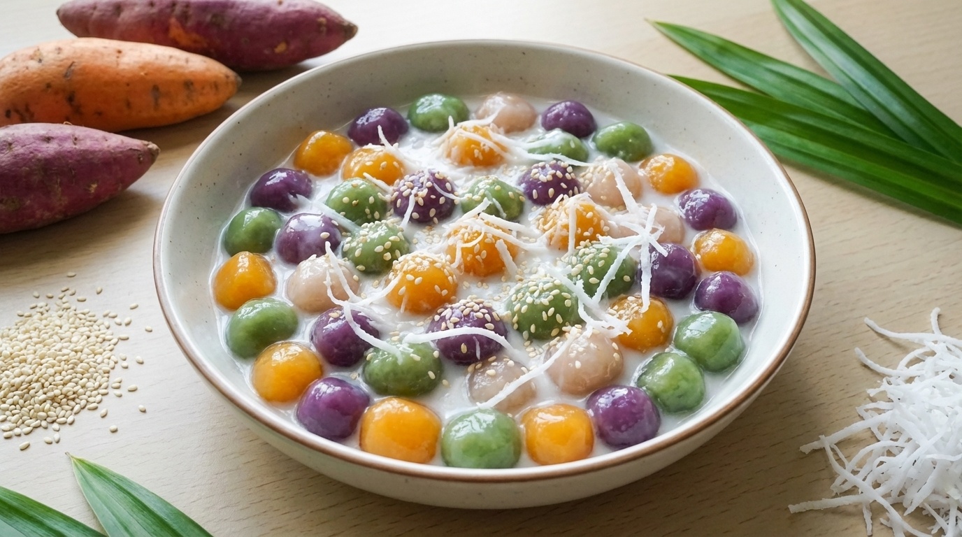 Vietnamesiske Søde Kartoffelkugler