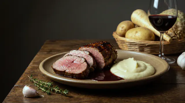 Vildsvinefilet sous vide
