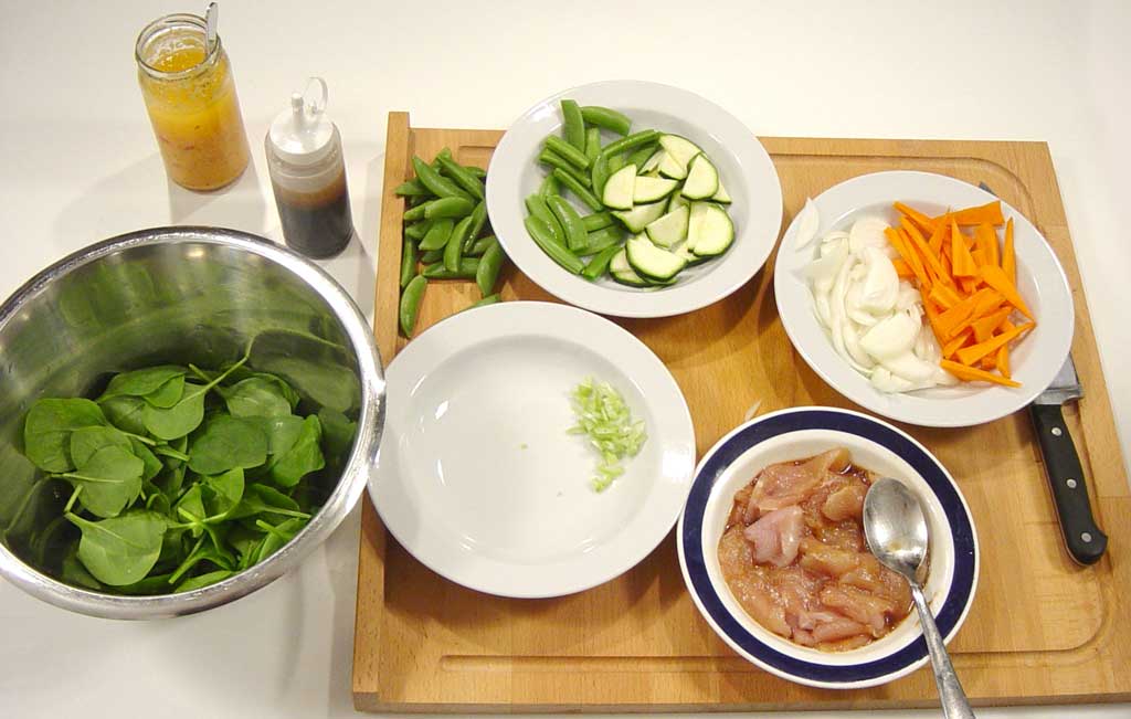 Wokret med kylling - wok opskrift